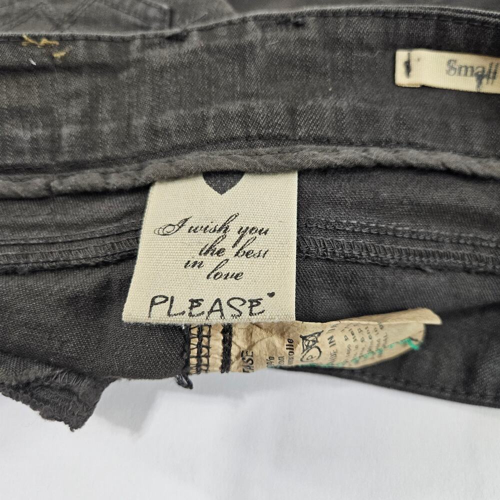 Y2k Euro Denim Mini Skirt Vintage Subversive- Size Small - Picture 3 of 6